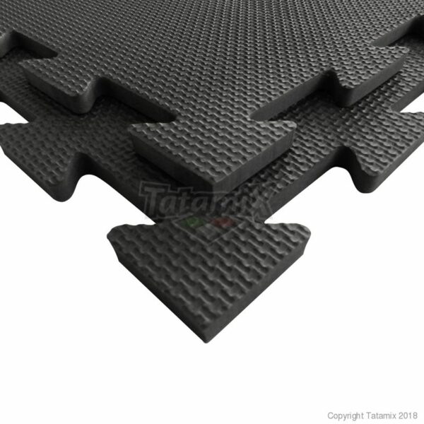 Puzzelmat fitness of boksringen Tatamix | 1 cm | zwart R10S